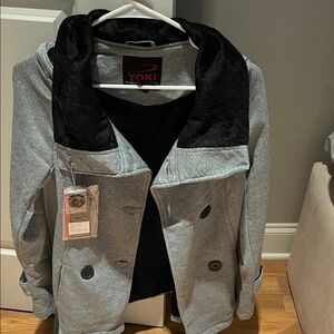 NWT Yoki Black and Gray Jacket size small